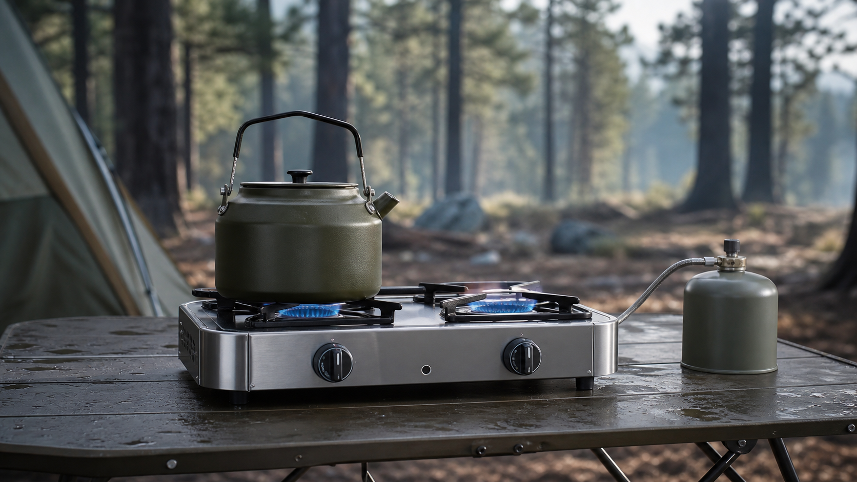 Illustrative camp stove product image